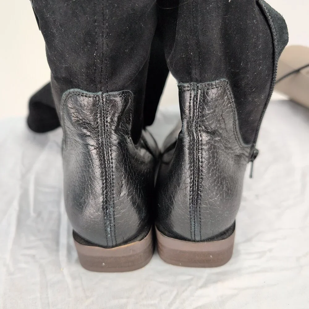 Free People Over-the-Knee Suede & Leather Boots Sz 5.5/6‎